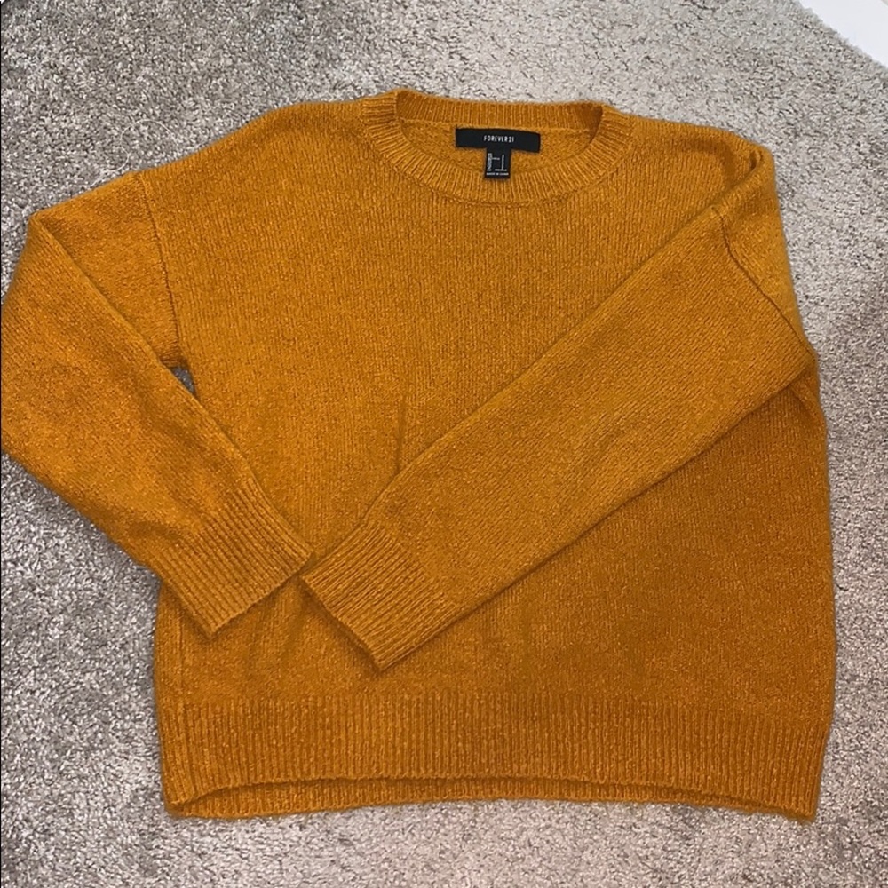 Burnt orange sweater from Forever 21